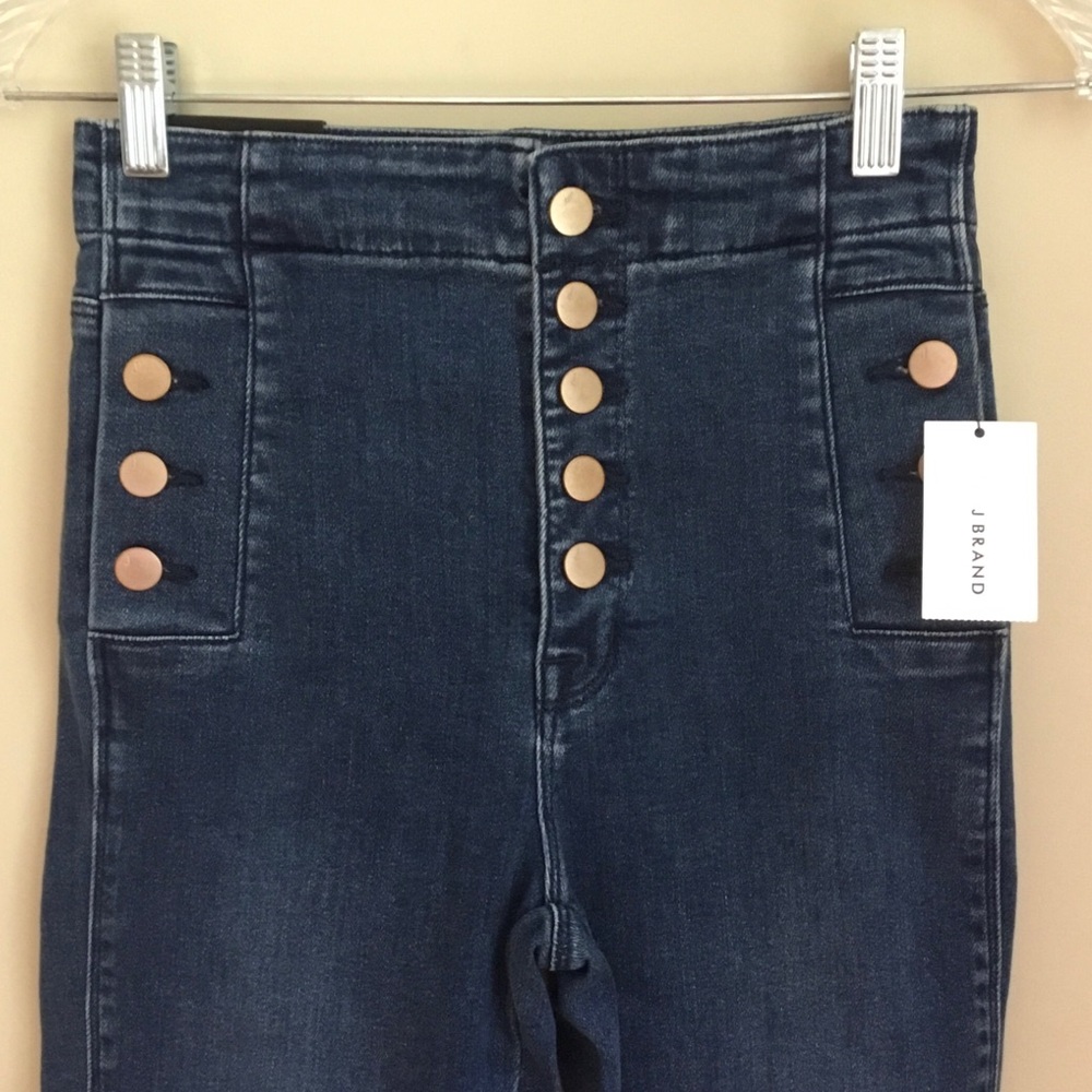 NEW J Brand Natasha Sky High Moxie Button Fly Skinny Jeans Eco Wash - Picture 3 of 11